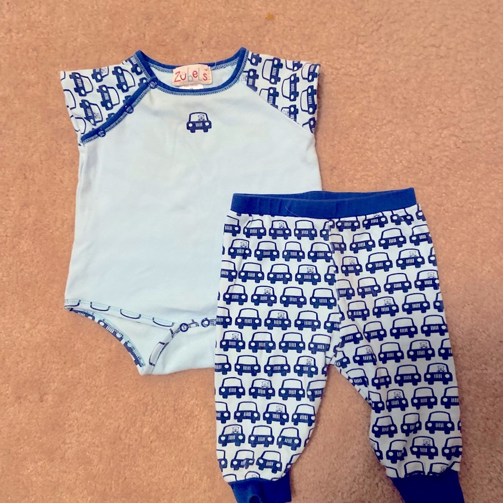 Boutique brand (Zubels) Car Onesie & Matching Pant